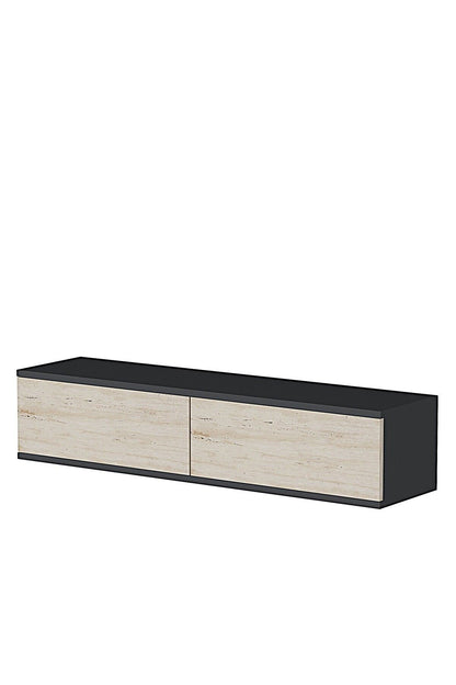 Συρταριέρα 120x25.5x29.6 εκ Ανθρακί / Travertine 555CHM1665