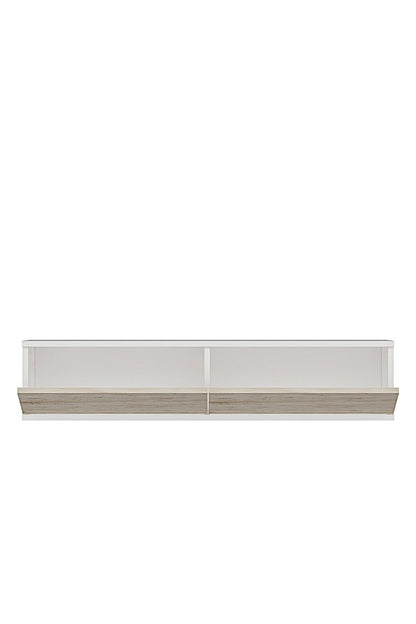 Συρταριέρα 120x25.5x29.6 εκ Λευκό / Travertine 555CHM1667