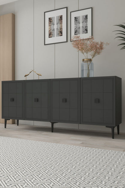 Κονσόλα Μπουφές 180x75x32 εκ Ανθρακί 555CHM1669