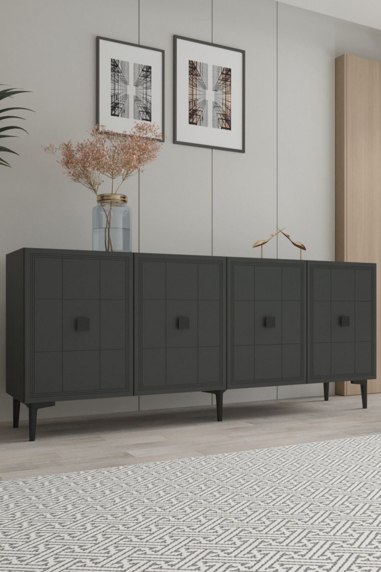 Κονσόλα Μπουφές 180x75x32 εκ Ανθρακί 555CHM1669