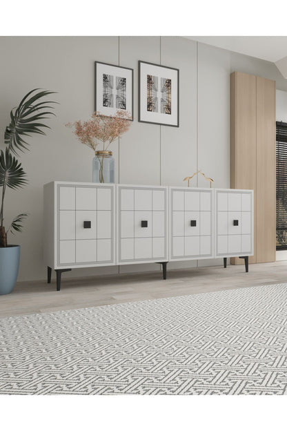 Κονσόλα Μπουφές 180x75x32 εκ Λευκό 555CHM1670