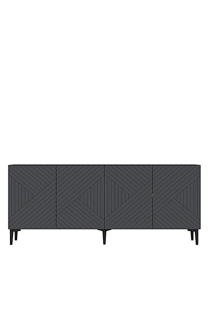 Κονσόλα Μπουφές 180x75x32 εκ Ανθρακί 555CHM1681