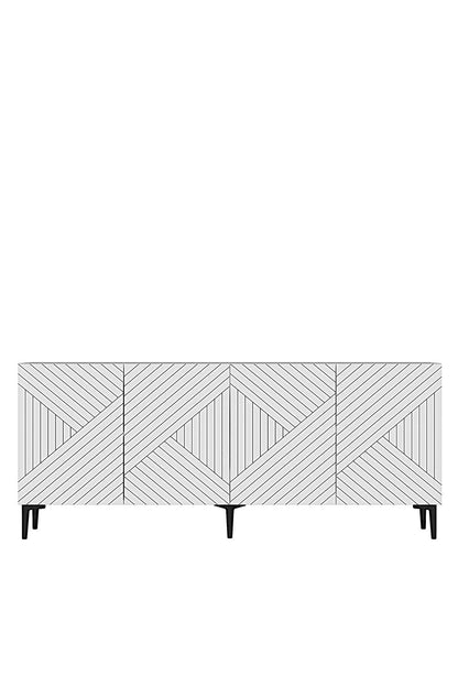 Κονσόλα Μπουφές 180x75x32 εκ Λευκό 555CHM1682
