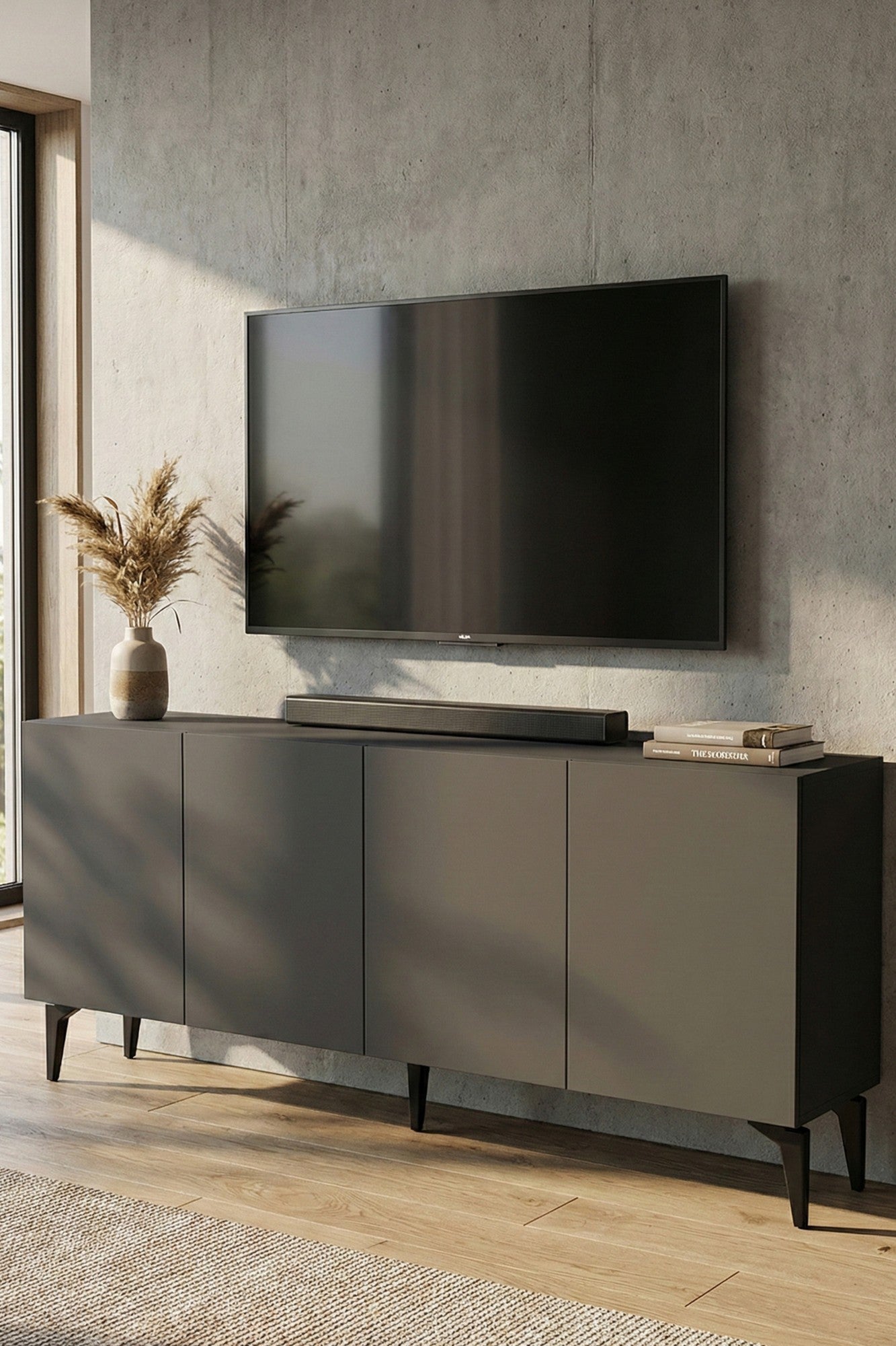Κονσόλα Μπουφές 180x79x32 εκ Ανθρακί 555CHM1728