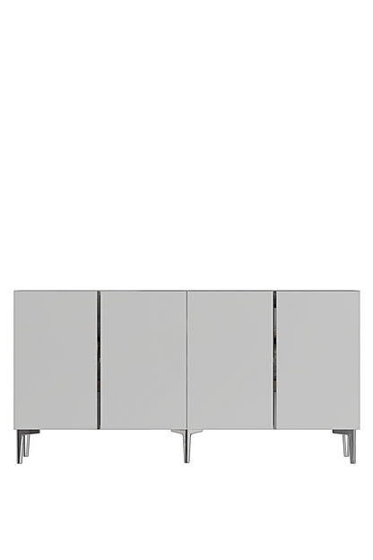 Κονσόλα Μπουφές 150x75x32 εκ Λευκό / Ασημί 555CHM1747