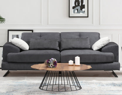 Τριθέσιος Καναπές με Ρυθμιζόμενο Μηχανισμό Πλάτης