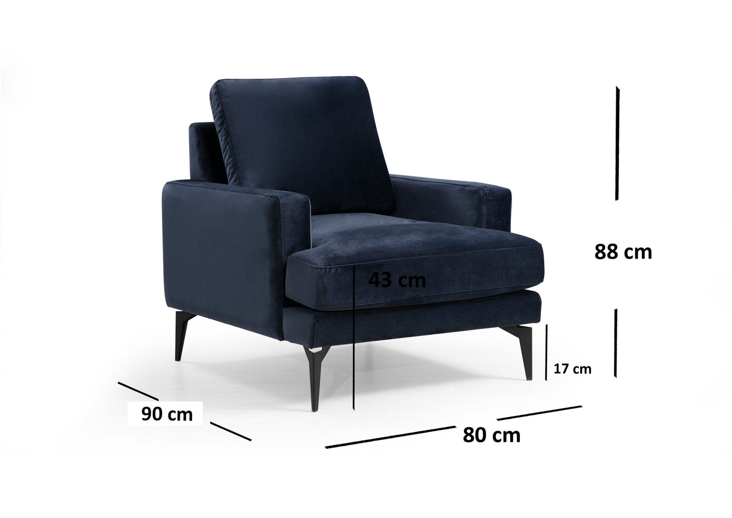 Πολυθρόνα Navy Μπλε 560ARE1703