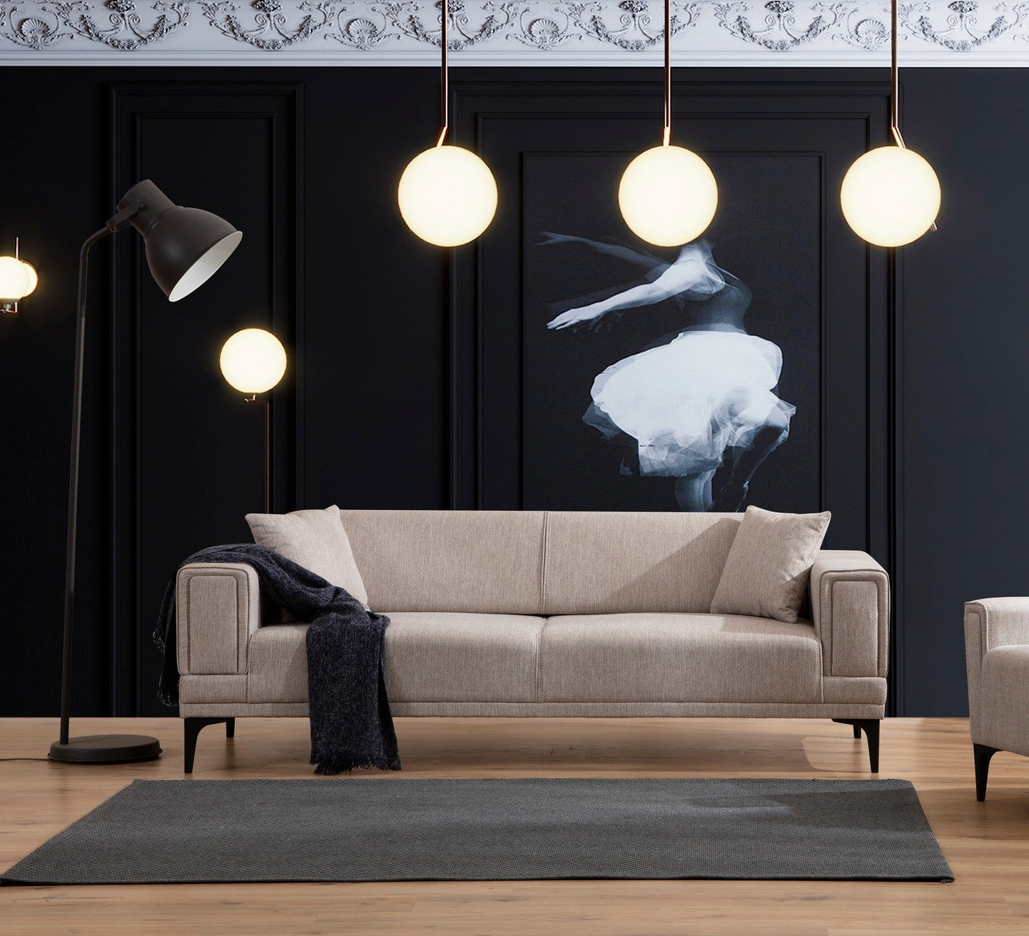 Τριθέσιος Καναπές Κρεβάτι