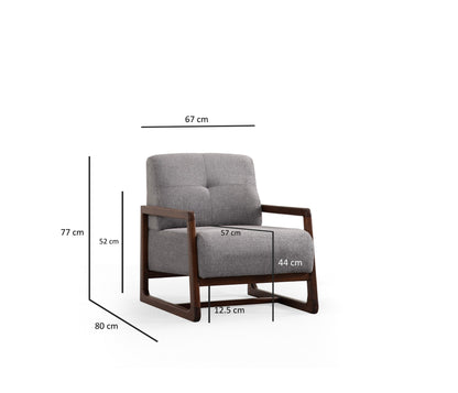 Πολυθρόνα Light Γκρι
Walnut 560ARE2372