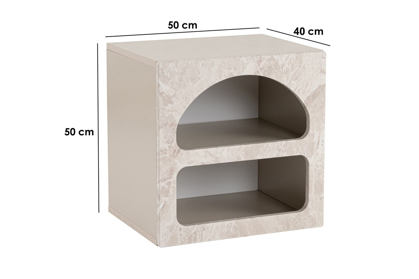 Κομοδίνο Βοηθητικό Τραπεζάκι 60x60x15 εκ. | 563NRD1202