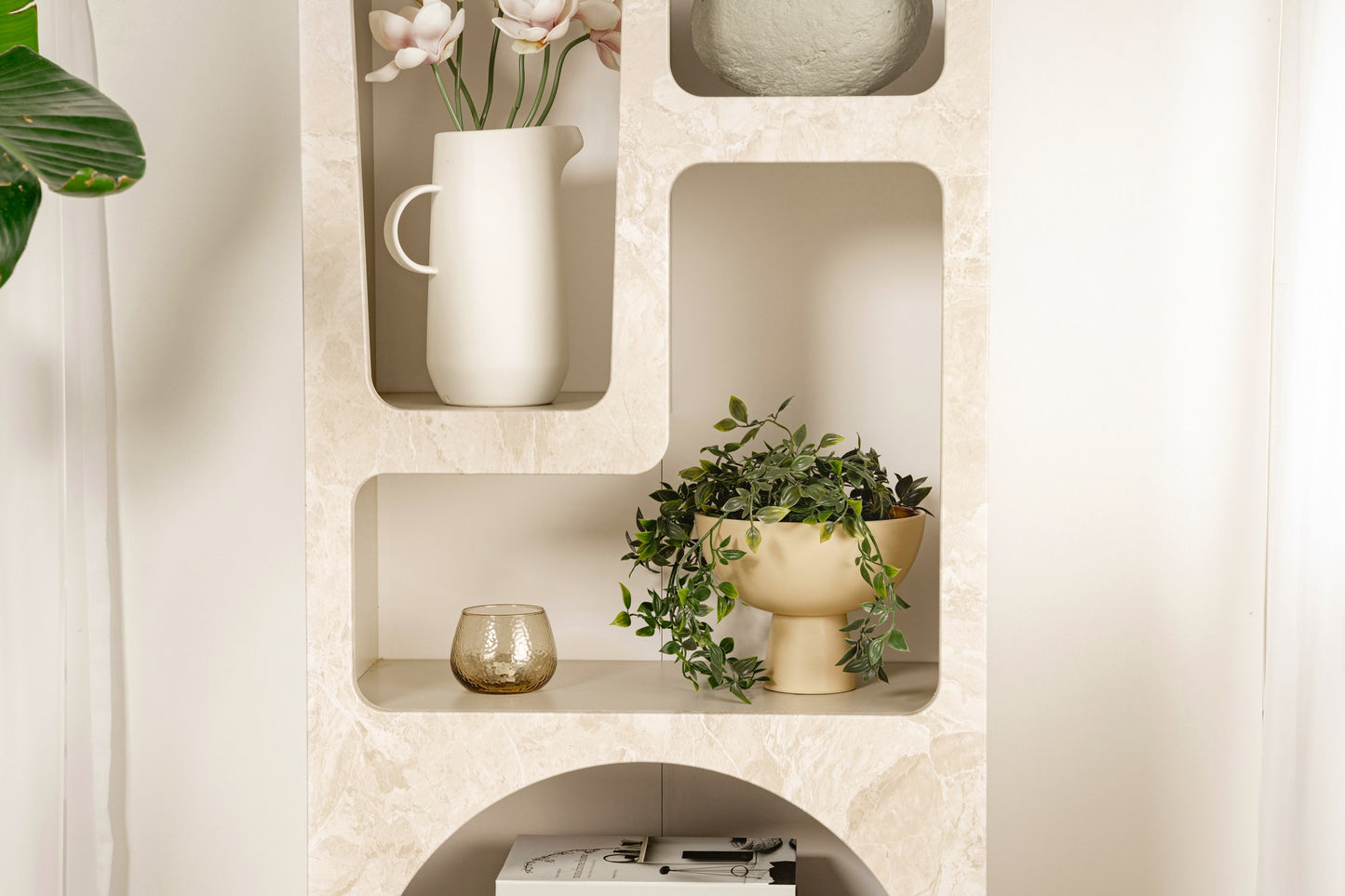 Βιβλιοθήκη 60 × 32 × 150 εκ. Traverten Marble Sandstone GR563NRD1302