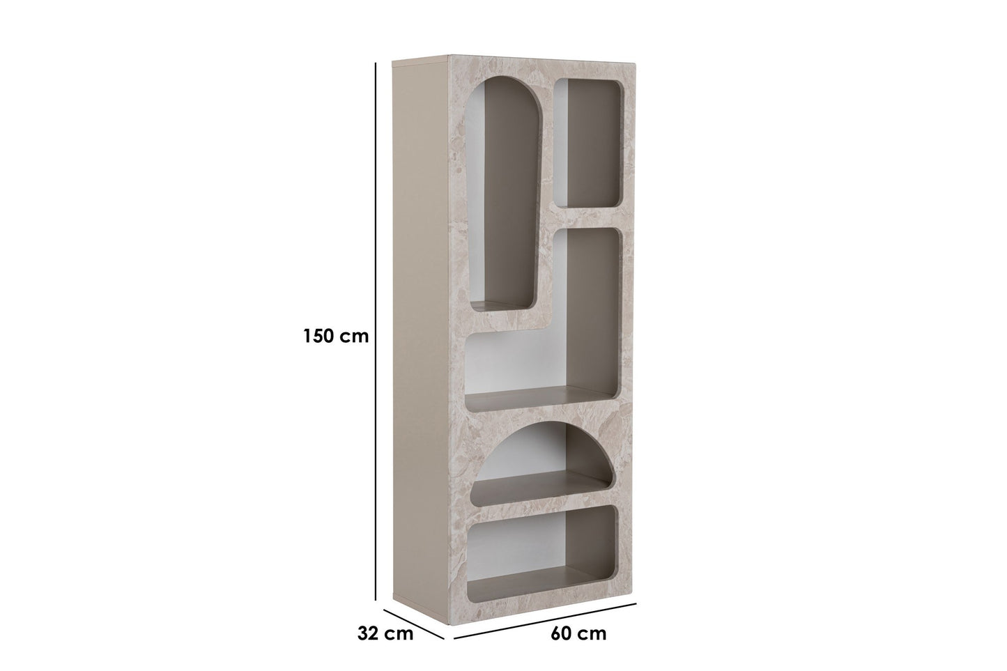 Βιβλιοθήκη 60 × 32 × 150 εκ. Traverten Marble Sandstone GR563NRD1302
