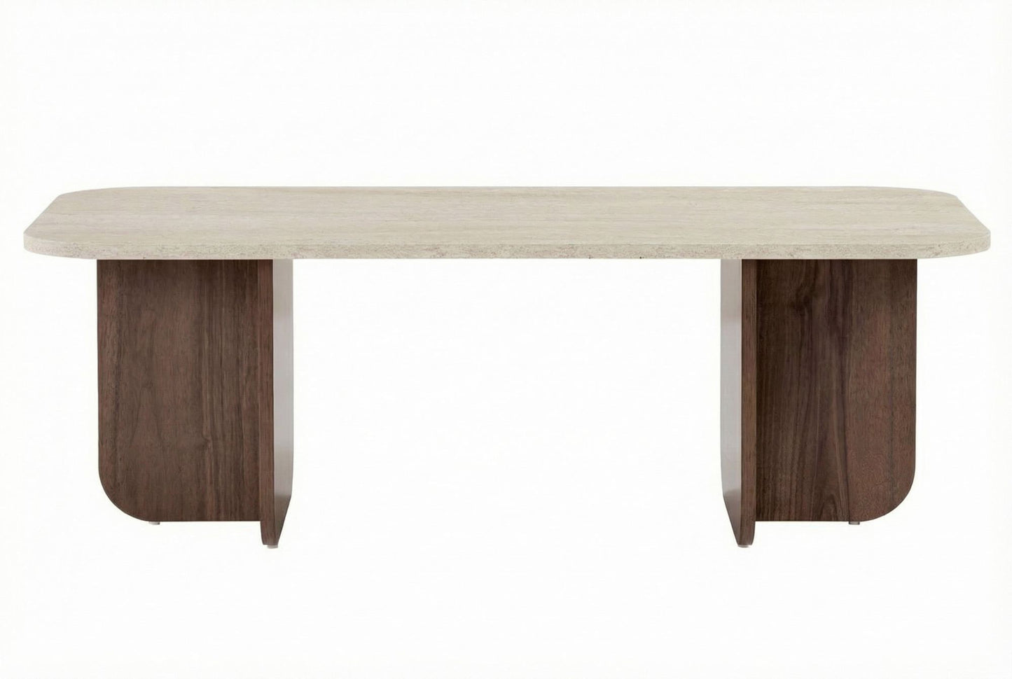 Τραπεζάκι Σαλονιού Travertine - Venezia Καρυδί 120 x 60 x 41 εκ GR563NRD1401
