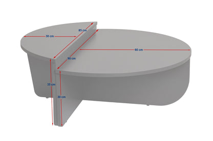 Τραπεζάκι Σαλονιού Wood Λευκό 90 x 60 x 30 εκ GR563NRD1901