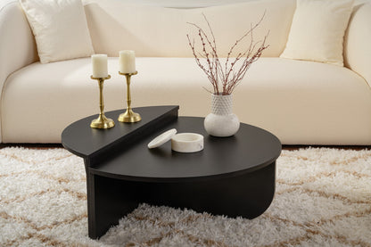 Τραπεζάκι Σαλονιού Wood Μαύρο 90 x 60 x 30 εκ GR563NRD1902