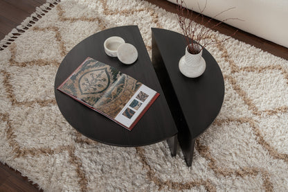Τραπεζάκι Σαλονιού Wood Μαύρο 90 x 60 x 30 εκ GR563NRD1902