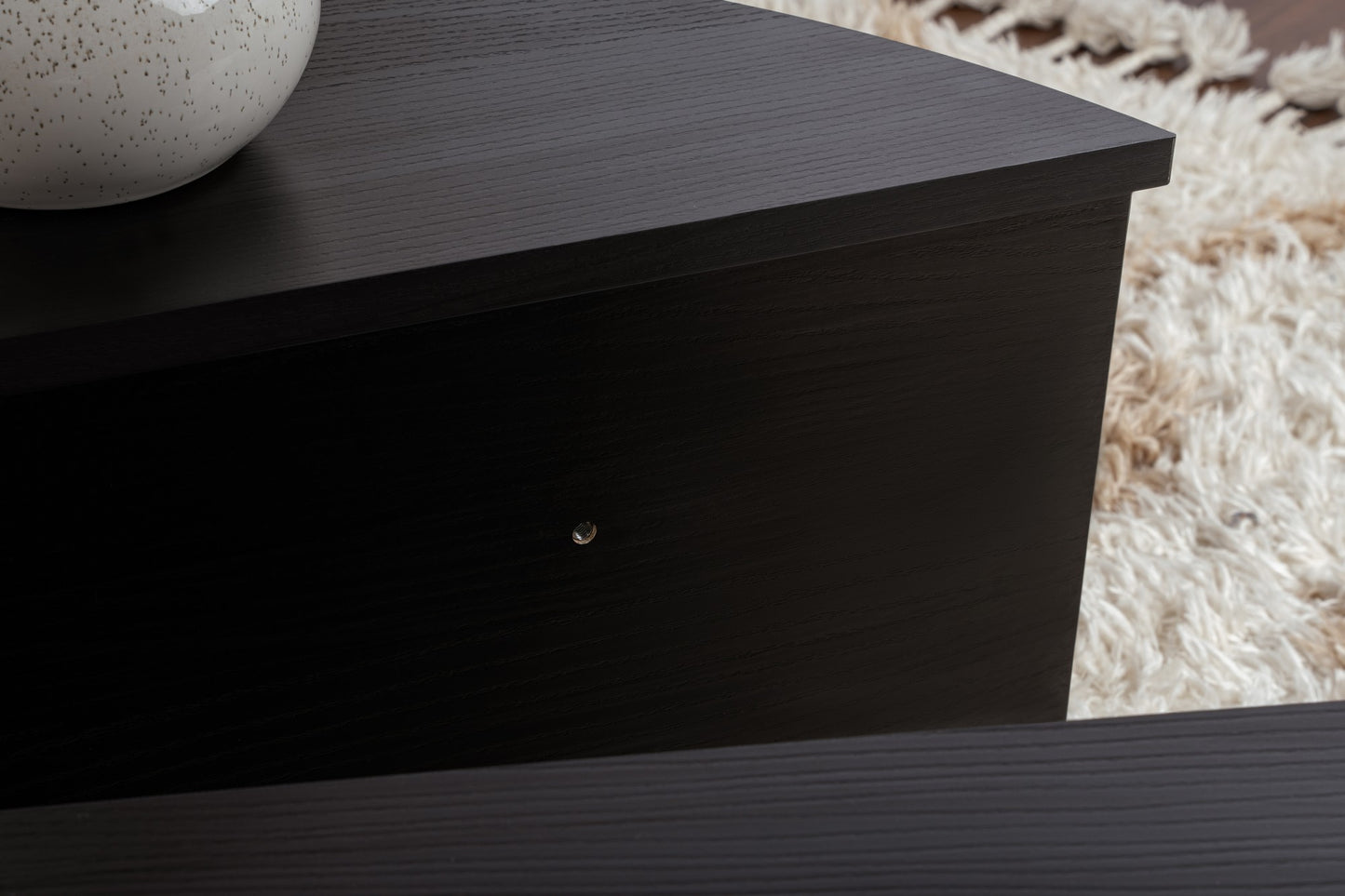 Τραπεζάκι Σαλονιού Wood Μαύρο 90 x 60 x 30 εκ GR563NRD1902