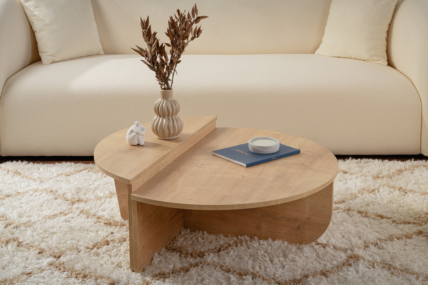 Τραπεζάκι Σαλονιού Δρυς Honey 90 x 60 x 30 εκ GR563NRD1903