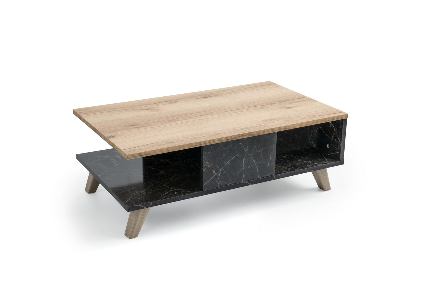 Τραπεζάκι Σαλονιού Δρυς - Marble 90 x 54 x 35,6 εκ GR566BMS2502