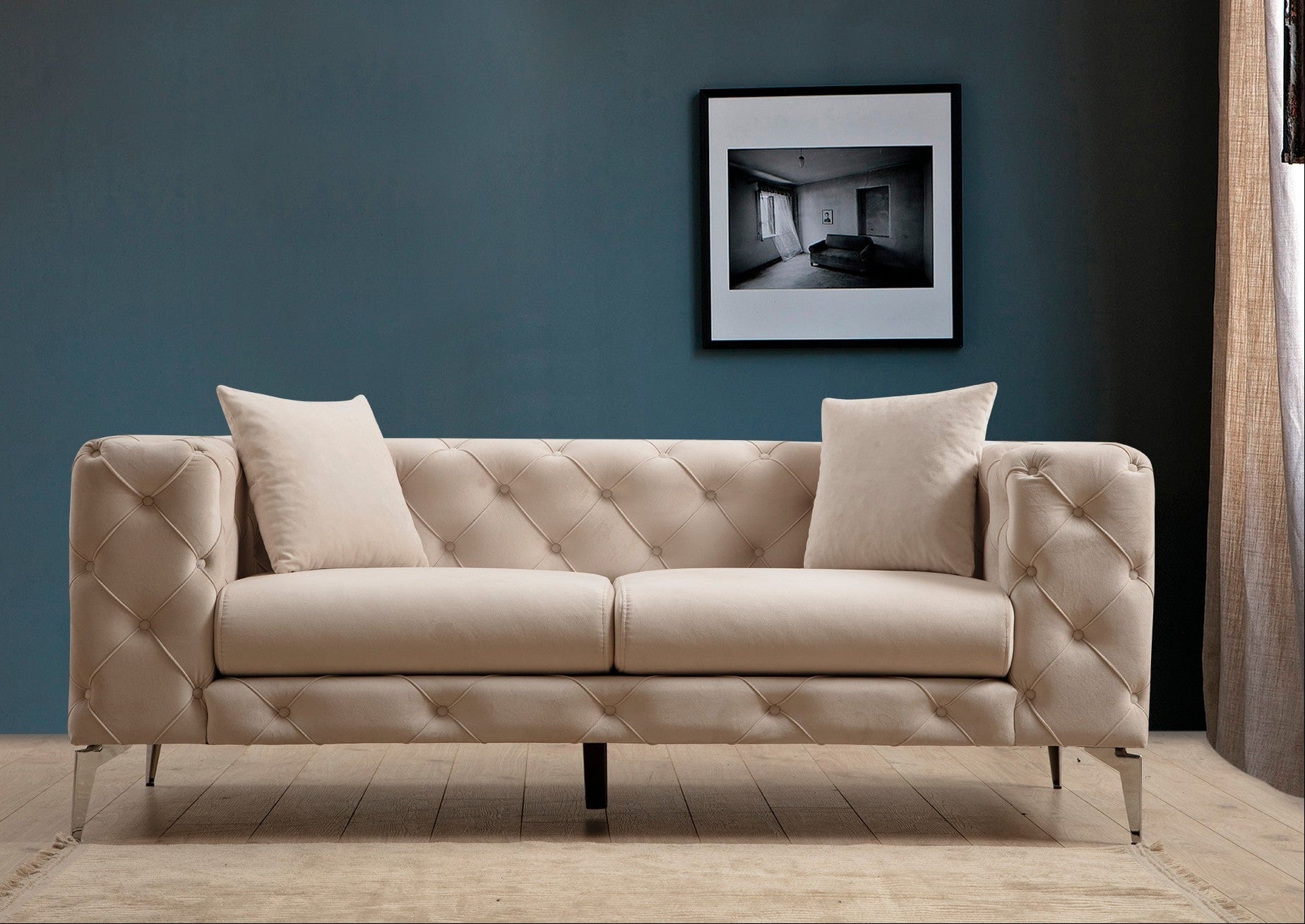 Διθέσιος Καναπές Εκρού