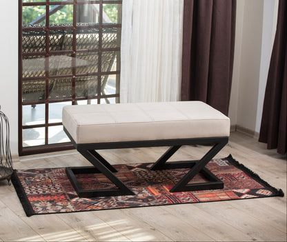 Πούφ Παγκάκι Εισόδου Υποπόδιο Σκαμπό Κρεβατοκάμαρας Μοντέρνο Δερματίνη σε 3 Χρωματισμούς 591GRC1110