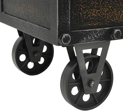 Παγκάκι Μπαούλο Εισόδου από Μασίφ Ξύλο Σκαμπό 80,5 x 41 x 50 εκ. Βοηθητικό Κάθισμα από Δερματίνη 1245768