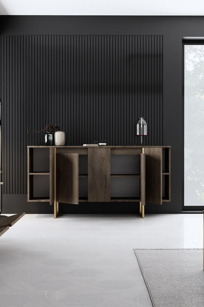 Μπουφές Καρυδί
Χρυσό 160x35x80cm | 618BLY1180