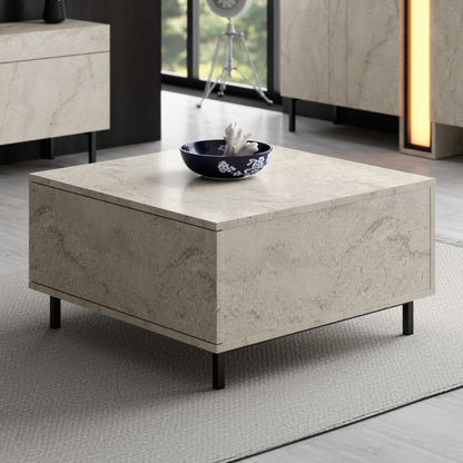 Τραπεζάκι Σαλονιού Travertine 75 x 75 x 40 εκ GR618BLY1362