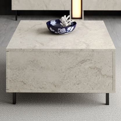 Τραπεζάκι Σαλονιού Travertine 75 x 75 x 40 εκ GR618BLY1362