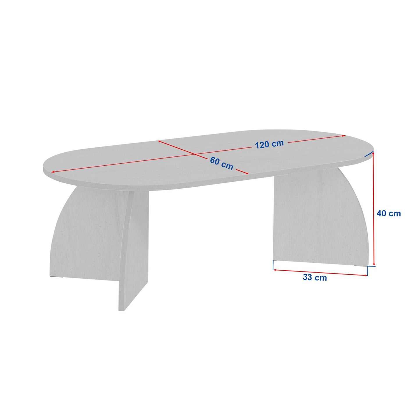 Τραπεζάκι Σαλονιού Venezia Καρυδί 120 x 60 x 40 εκ GR632NRD1101