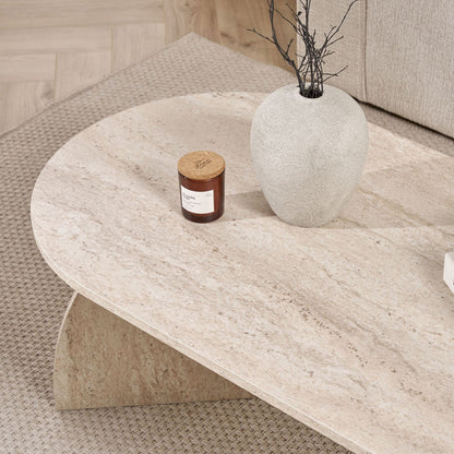 Τραπεζάκι Σαλονιού Travertine 120 x 60 x 40 εκ GR632NRD1102