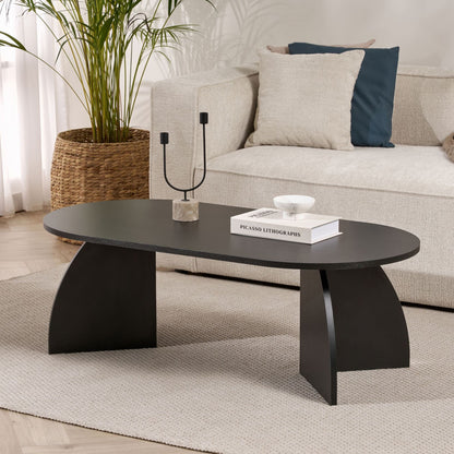 Τραπεζάκι Σαλονιού Wood Μαύρο 120 x 60 x 40 εκ GR632NRD1104