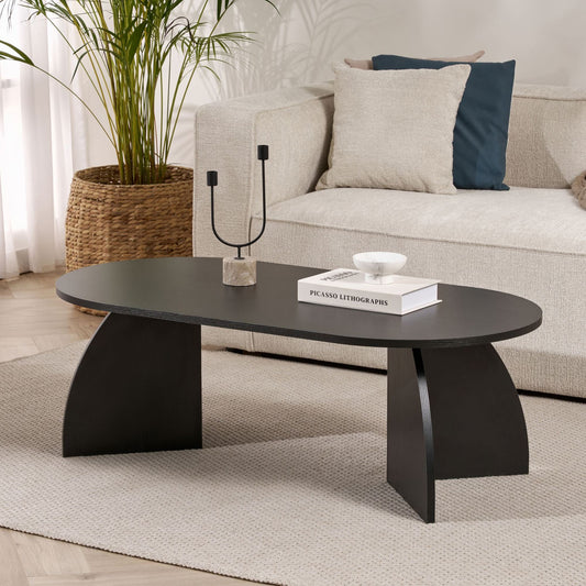 Τραπεζάκι Σαλονιού Wood Μαύρο 120 x 60 x 40 εκ GR632NRD1104