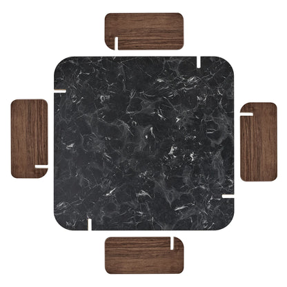 Τραπεζάκι Σαλονιού Lotus Καρυδιά 117 x 35 x 117 εκ. 632NRD1126