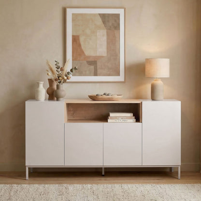 Κονσόλα Μπουφές 160x80x40 εκ Ψαμμίτης / Δρυς Sapphire 632NRD1132