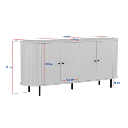 Κονσόλα Μπουφές 180x80x40 εκ Δρυς Sapphire 632NRD1136