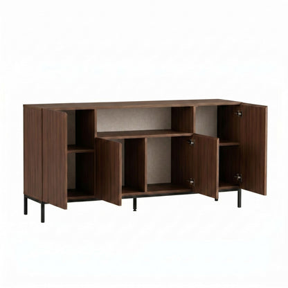Κονσόλα Μπουφές 160x80x40 εκ Καρυδί Milano / Μαύρο 632NRD1150