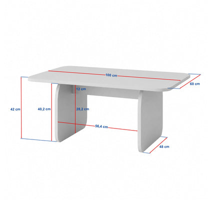 Τραπεζάκι Σαλονιού Τραβερτίνη 100 x 42 x 60 εκ. 632NRD1155