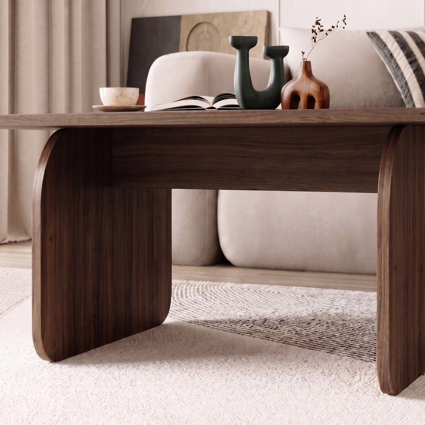 Τραπεζάκι Σαλονιού Καρυδιά Milano 100 x 42 x 60 εκ. 632NRD1156