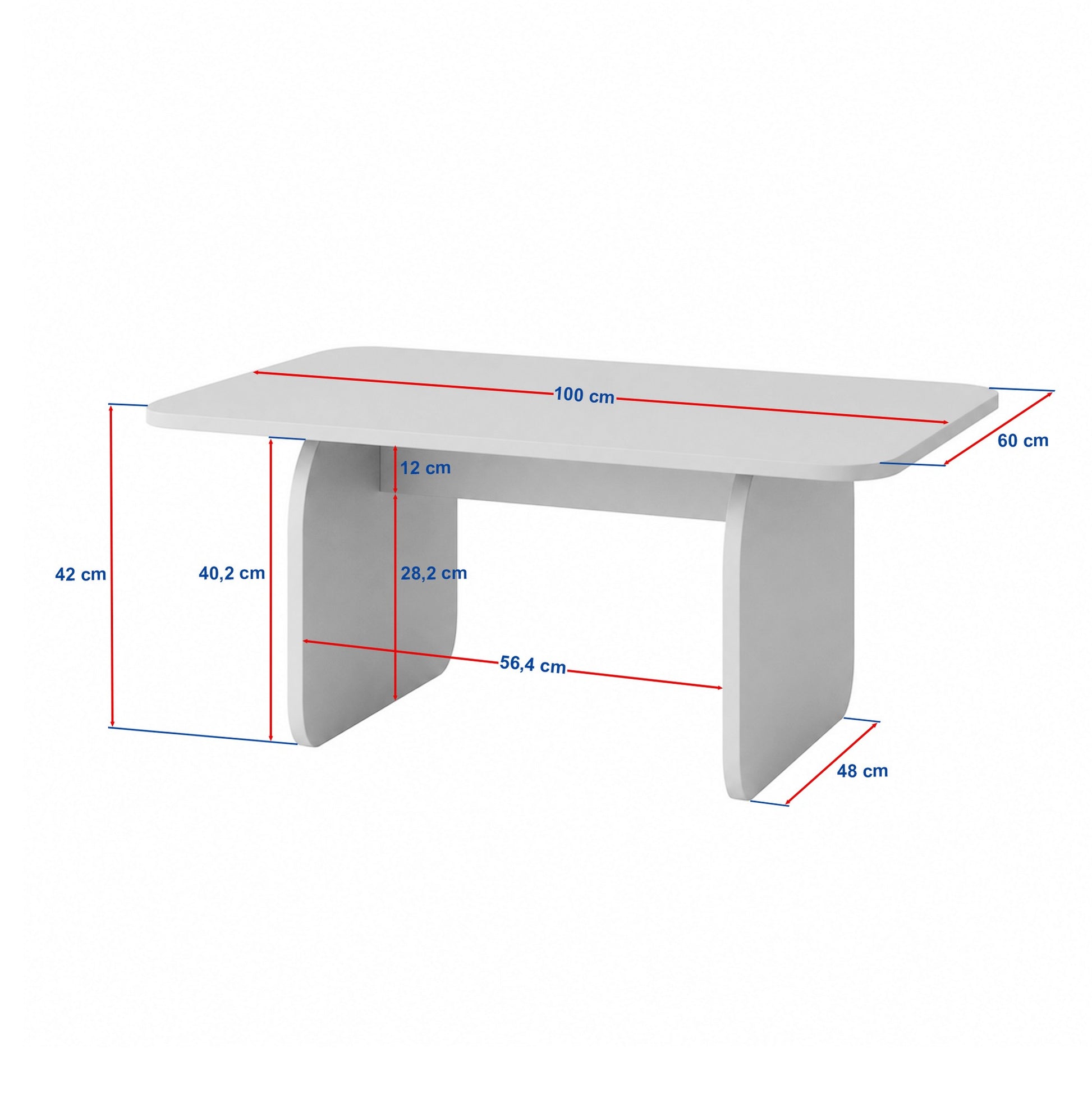 Τραπεζάκι Σαλονιού Καρυδιά Milano 100 x 42 x 60 εκ. 632NRD1156