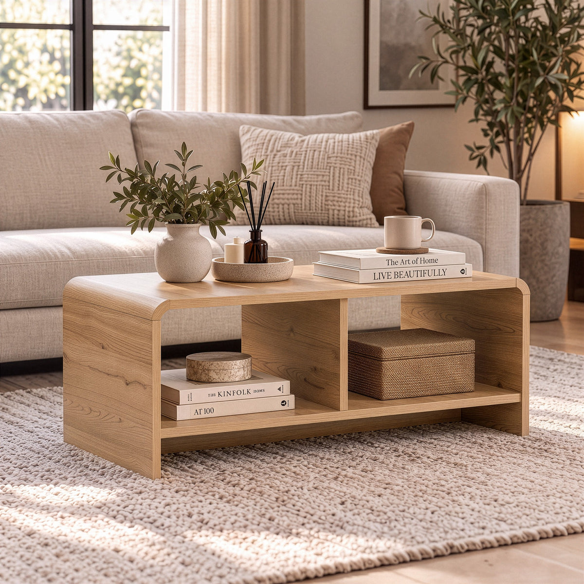 Τραπεζάκι Σαλονιού Δρυς Σεπέτ 632NRD1265