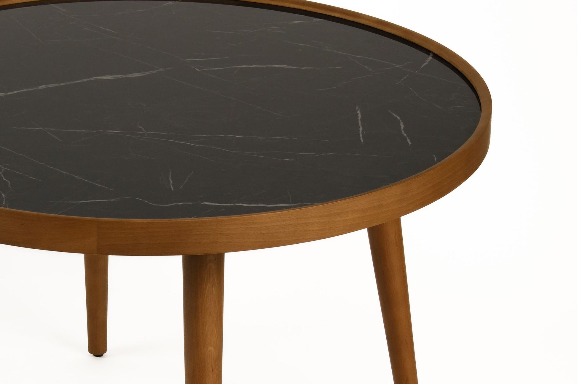 Τραπεζάκι Σαλονιού Καρυδιά Μαύρο Marlbe 80 x 48 x 80 εκ. 643MRL1167