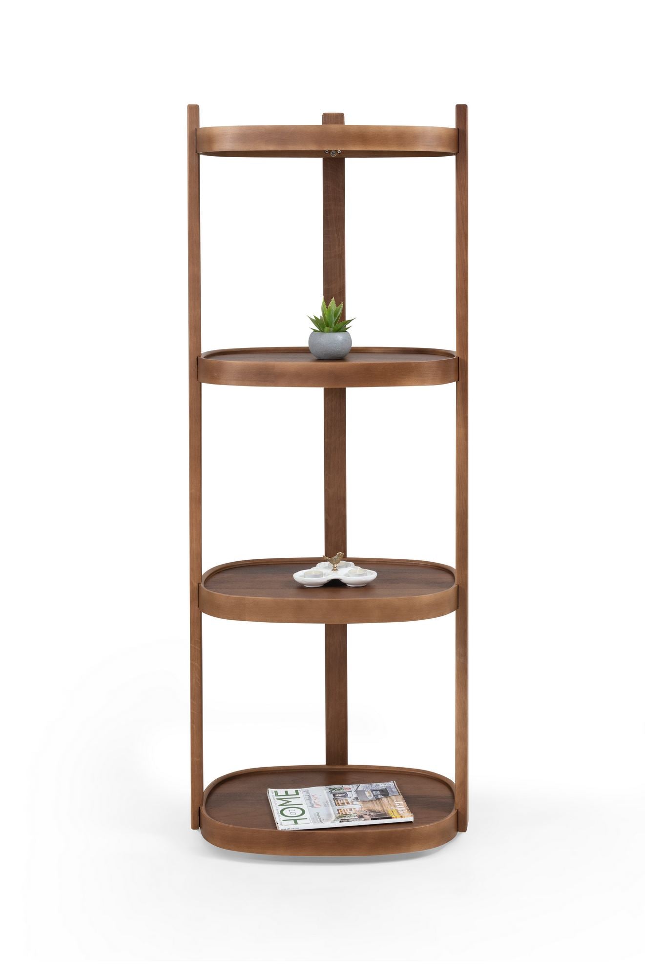 Βιβλιοθήκη Καρυδί 55x150x38 εκ 643MRL1504