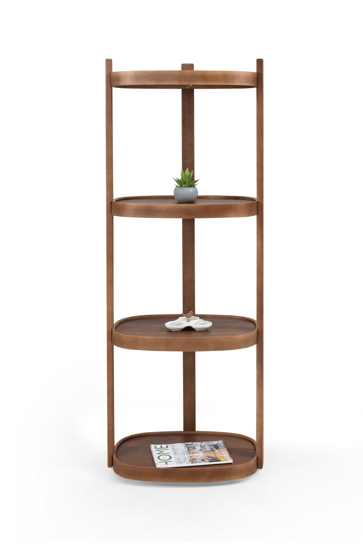 Βιβλιοθήκη Καρυδί 55x150x38 εκ 643MRL1504
