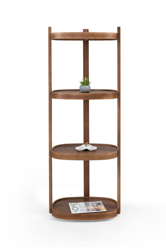 Βιβλιοθήκη Καρυδί 55x150x38 εκ 643MRL1504