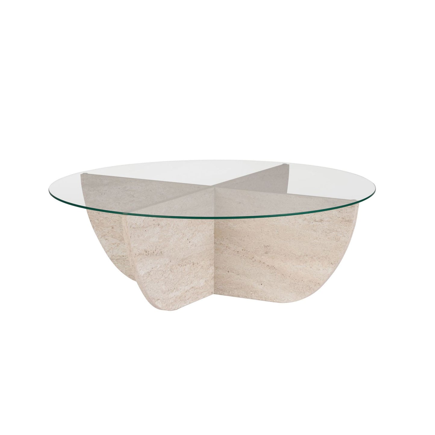Τραπεζάκι Σαλονιού Travertine 90 x 90 x 30 εκ GR668NRD1125