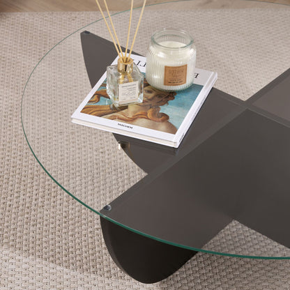 Τραπεζάκι Σαλονιού Wood Μαύρο 90 x 90 x 30 εκ GR668NRD1128