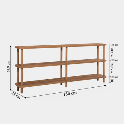 Βιβλιοθήκη 150 × 35 × 74,9 εκ. Atlantic Pine GR688DRA1205
