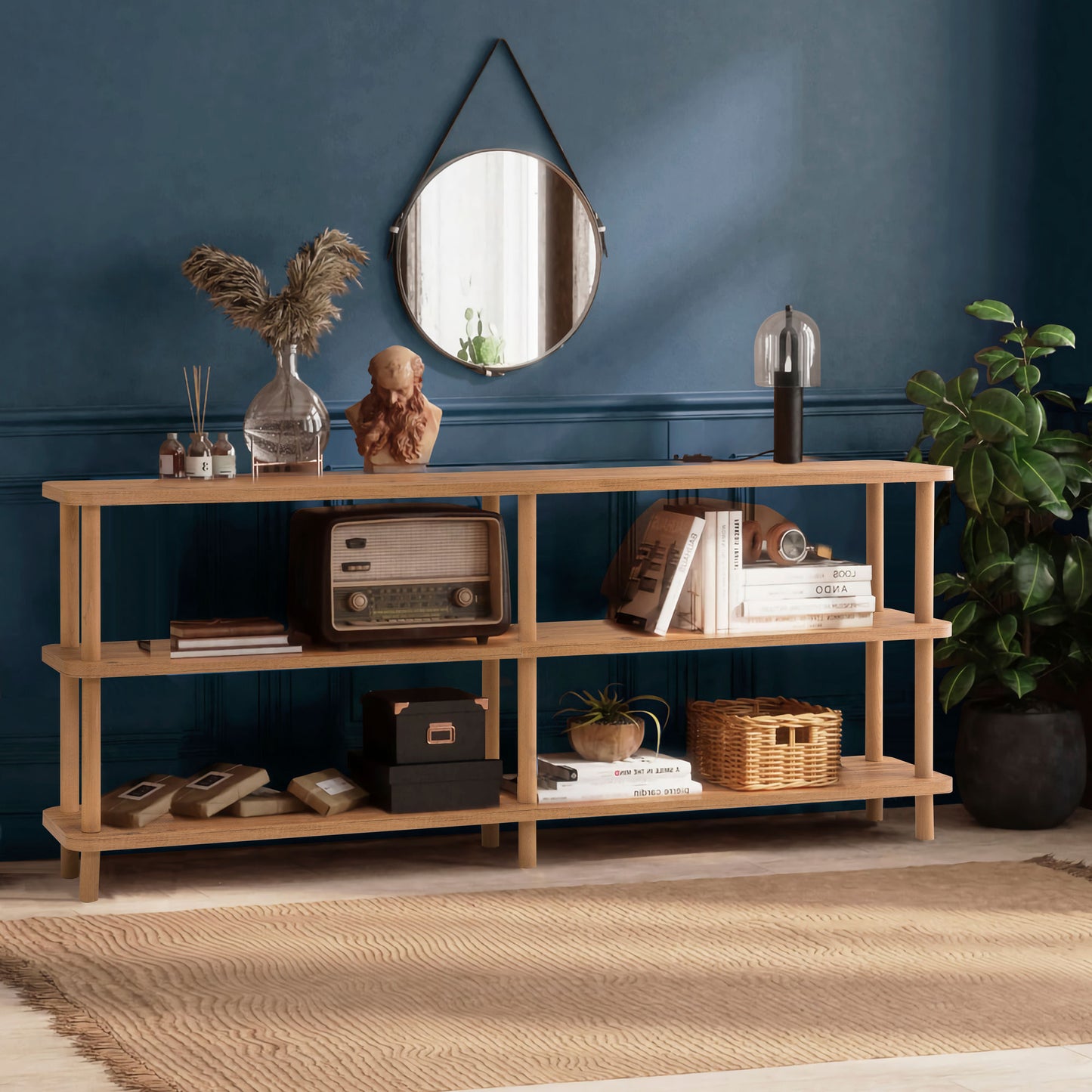 Βιβλιοθήκη 180 × 35 × 74,9 εκ. Atlantic Pine GR688DRA1206