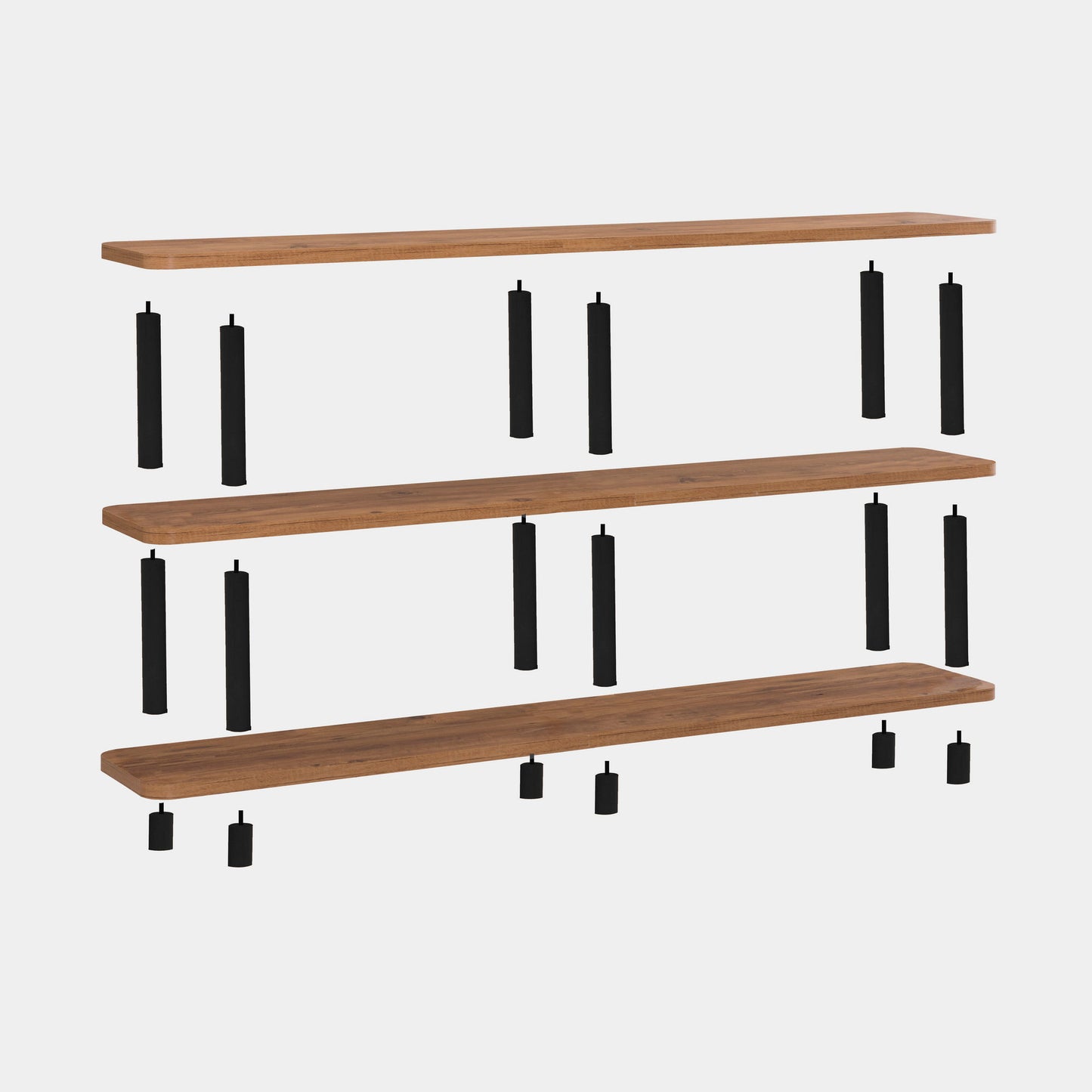 Βιβλιοθήκη 180 × 35 × 74,9 εκ. Μαύρο Atlantic Pine GR688DRA1212